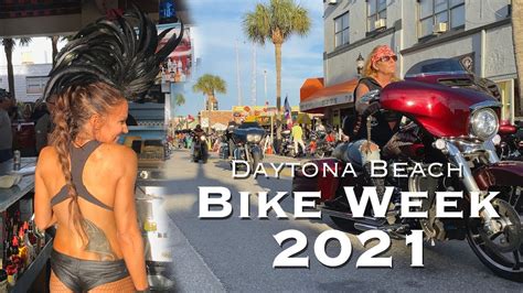 Daytona Bike Week 2021 Daytona Beach Bikes Main St Youtube