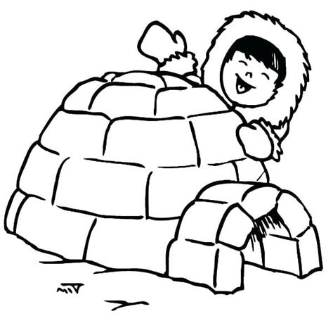 Igloo Coloring Page - NEO Coloring