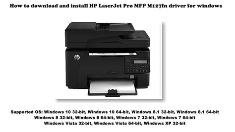 Please choose the relevant version according to your computer's operating system and. How to download and install HP LaserJet Pro MFP M127fn ...