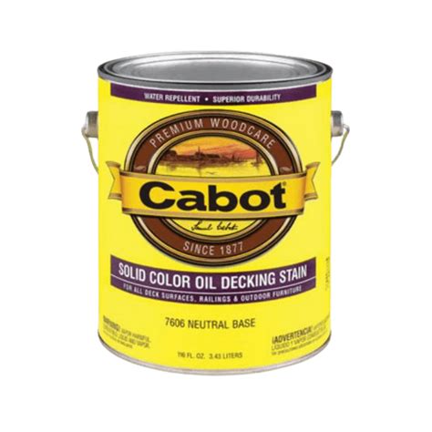 Cabot Semi Transparent Stain Color Chart