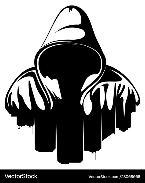Urban Style Hooded Man City Silhouette Royalty Free Vector