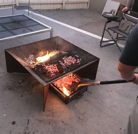 Tiny The Bbq Grill Etsy In 2021 Diy Metal Fire Pit Homemade Grill