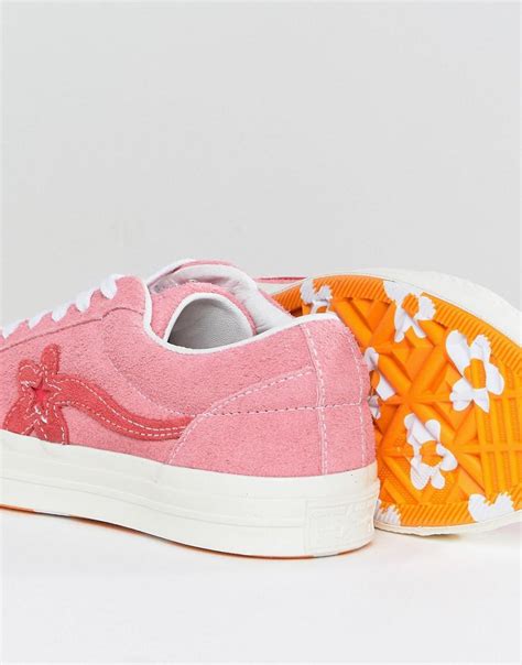 Converse X Tyler The Creator Golf Le Fleur One Star Trainers In Pink