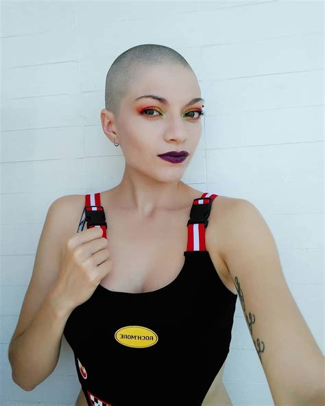 Revealing Swimsuits Bald Women Shaved Head Buzz Cut Model Hair