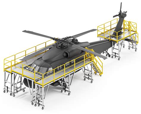 Uh 60 Maintenance Stands Designed For The Uh 60 Aircraft