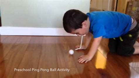 Ping Pong Ball And Straw Youtube