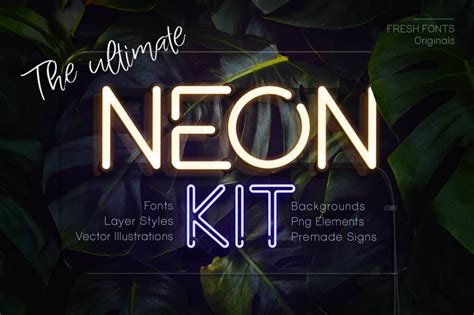 20 Best Neon Fonts For Glowing Designs
