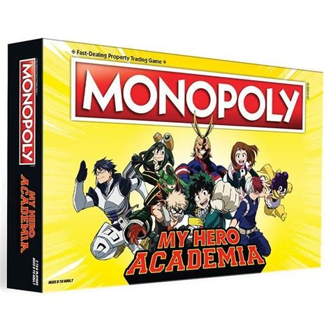 Monopoly My Hero Academia Mha Board Game My Hero Academia Hero