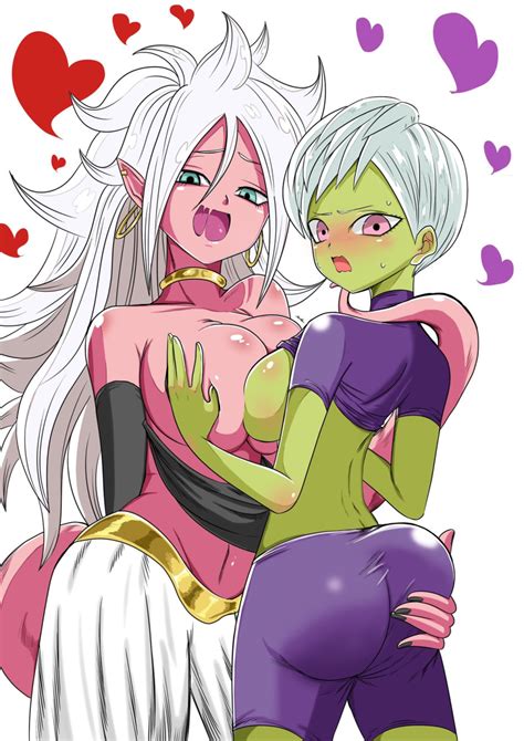 Rule 34 1girls 2010s 2girls Alien Girl Android 21 Android 21 Good Ass Ass Grab Black Sclera