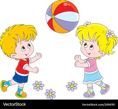 Kinder Spielen Ball Clipart Images And Photos Finder