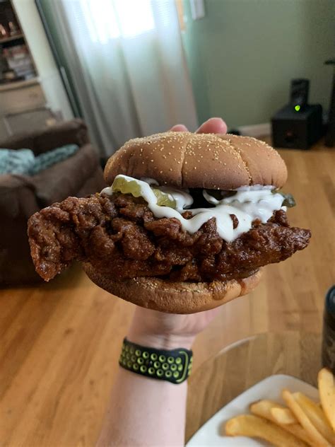 Order delivery or takeout from national chains and local favorites! Homemade Nashville Hot Chicken Sandwich : food