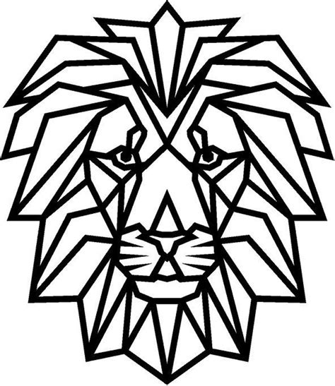 Geometric Lion Svg
