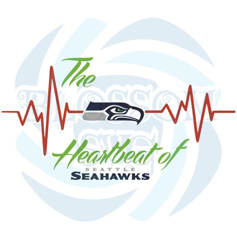 The Seattle Heartbeat Of Seahawks Svg Sport Svg Heartbeat Svg