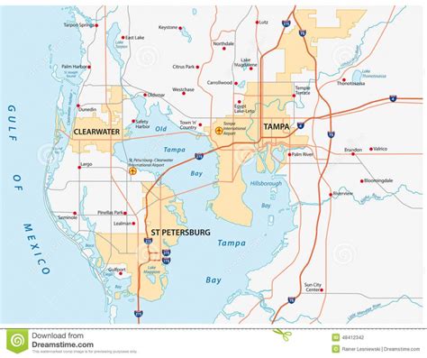 Map Of Tampa Florida And Surrounding Area Printable Maps
