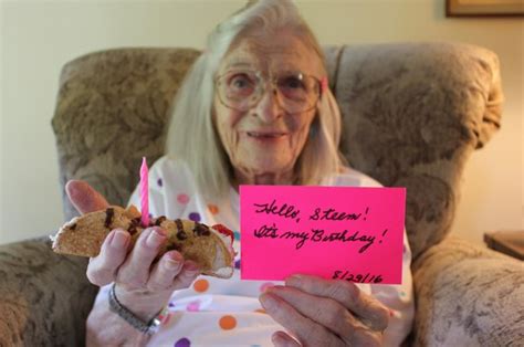 My 104 Year Old Grandma Joins Steem Wish Her Happy Birthday — Steemit