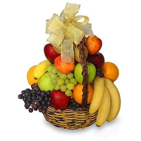 Classic Fruit Basket T Basket Between Flowers Design Florist In