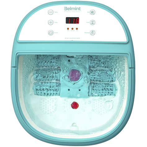 Belmint Foot Spa Bath Massager With Heat Foot Soaking Tub Features Bubbles And Lcd Screen