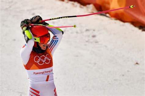 Watch Mikaela Shiffrins Gold Medal Winning Run In The Giant Slalom At