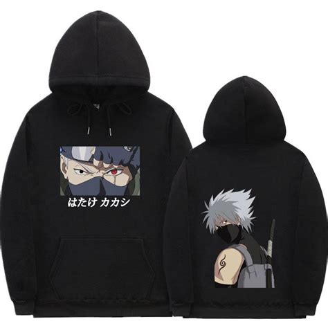 Buy Harajuku Anime Naruto Hatake Kakashi Print Hoodies Manga Akatsuki