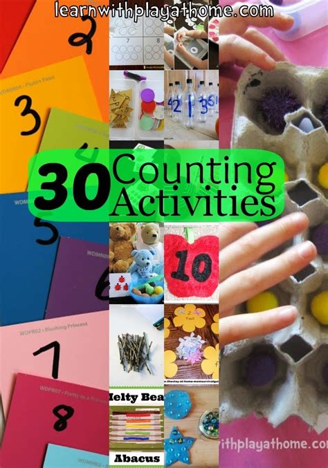 Learn With Play At Home 30 Counting Activities For Kids