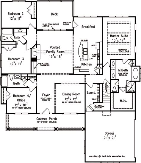 Craftsman House Plan 4 Bedrooms 3 Bath 2336 Sq Ft Plan 85 125