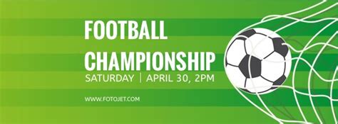 Football Championship Sport Facebook Cover Photo Template Template