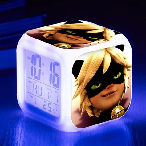 Buy Miraculous Ladybug Led Alarm Clocks Night Light