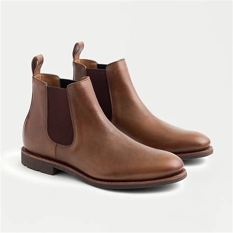 Jcrew Kenton Leather Chelsea Boots For Men