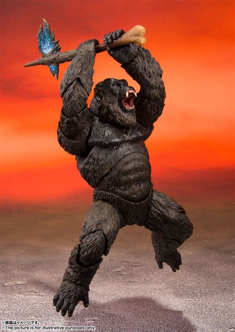 Main body, pair of optional hands. Godzilla vs. Kong Bandai MonsterArts and Funko POP ...