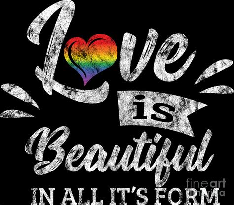 Lgbt Gay Pride Lesbian Love Is Beautiful In All Its Form Grunge Digital Art By Haselshirt Pixels