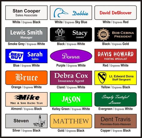 15 Cool Name Badges Designs And Examples Psd Ai Examples