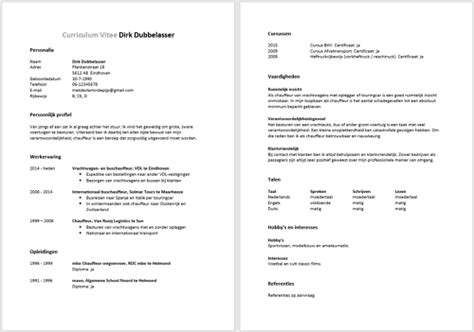 Mout Tol Zonde Hoe Schrijf Je Een Cv Voorbeeld Klink Senaat Weefgetouw