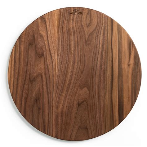 20” Round Wood Board Walnut Boards By The Bakermama