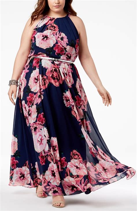 Plus Size Floral Print Maxi Dress Plussize Big Size Dress Plus Size