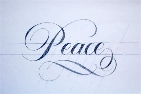 Peace After Flourishing Hand Lettering Lettering Lettering
