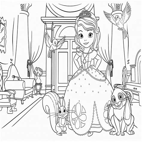 Dibujos De La Princesa Sofia Para Colorear Dibujos Disney Dibujos De