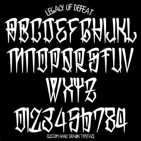 Destroyer — Legacy Of Defeat Tattoo Lettering Fonts Chicano