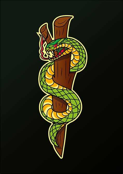 Snake Illustration On Behance