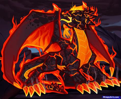 How To Draw A Fire Dragon Fire Dragon Red Dragon Step