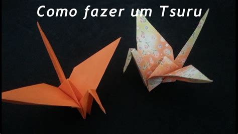 Como Fazer O Tsuru Origami Youtube