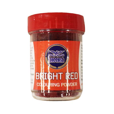 Heera Bright Red Food Colouring Powder 25g Food Colours And Flavours