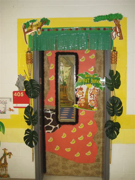 Jungle Theme Teacher Door Decorations Classroom Themes Jungle Theme
