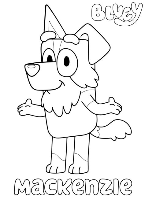 Bluey Colouring Pages Printable - Bluey Coloring Pages To Print Bluey
