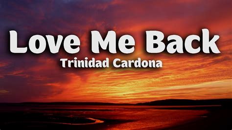 Love Me Back Song By Robinson And Trinidad Cardona Entertainment Door