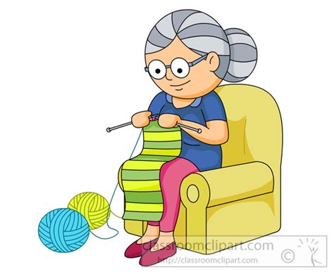 Old Lady Knitting Clipart 10 Free Cliparts Download Images On