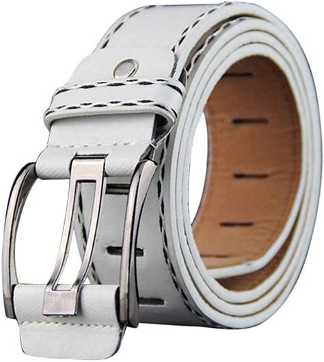 Cintur N De Cuero Liso Para Hombres Cintur N Regalos Elegante Liso Hebilla De Cintur N De Ocio
