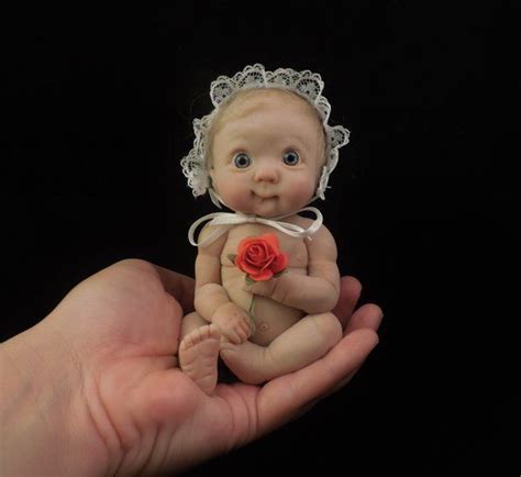 Quillian Mini 5polymer Clay Baby Art Doll Sculpt Ooak By Ursula