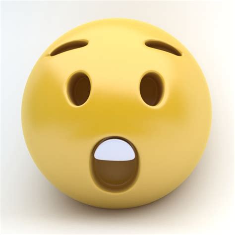 Surprised Emoji 3d Model Cgtrader Ph