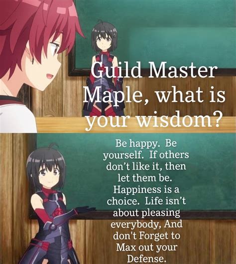 Thank You For Your Kind Words Guild Master Maple Rmemes