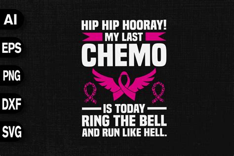 Hip Hip Horry My Last Chemo Is Today Graphic By Svgdecor · Creative Fabrica